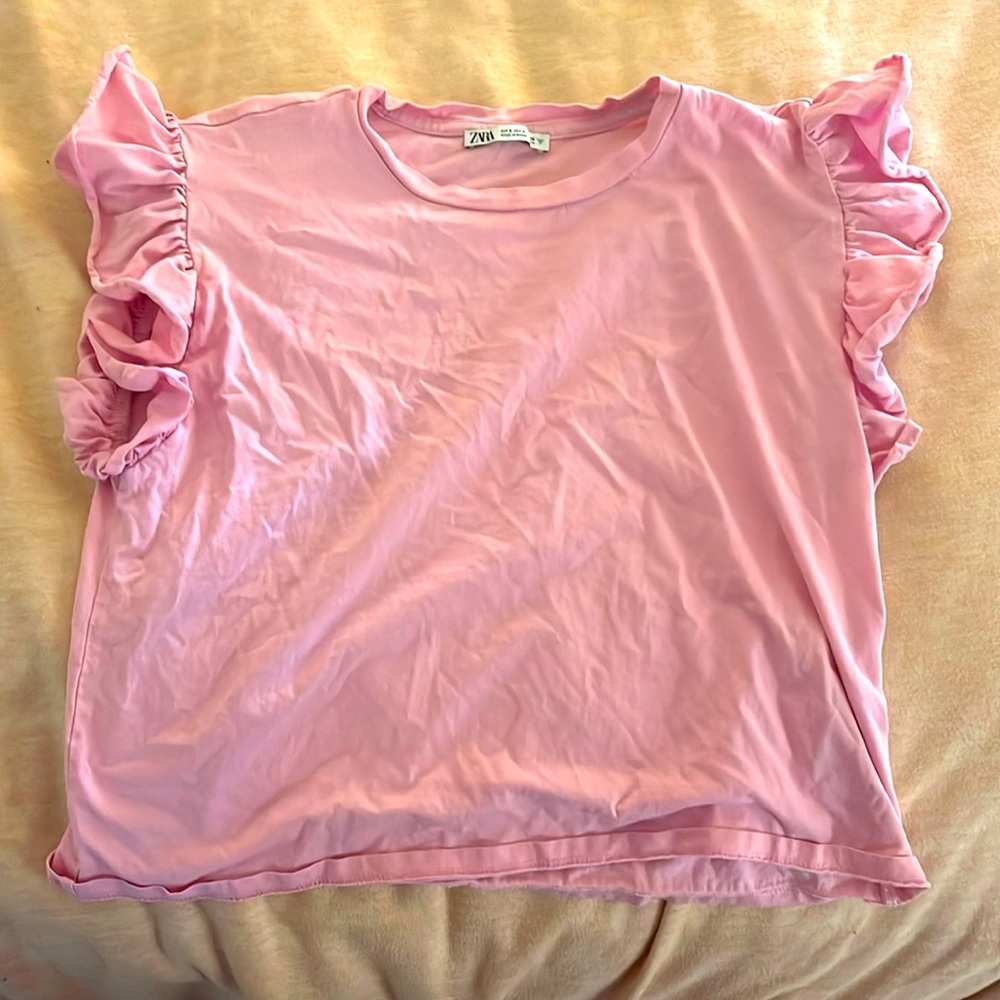 New Zara low crop top shirt